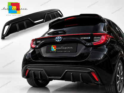 👉Diffusore Posteriore ABS Nero Lucido per Toyota Yaris Mk4 (2020-)👈