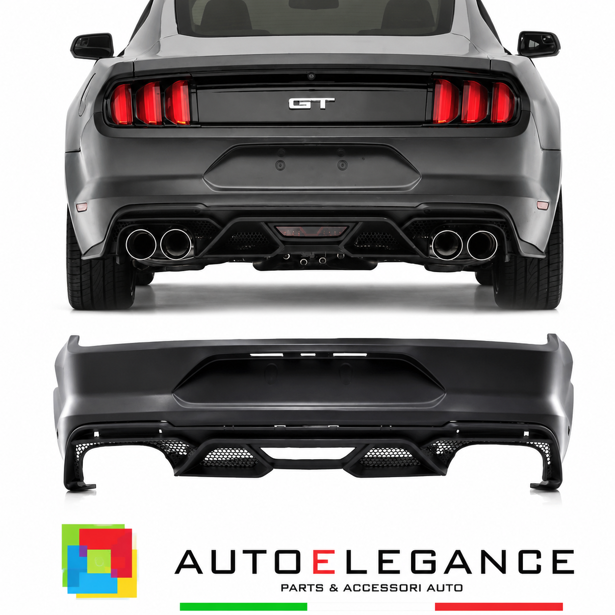 PARAURTI POSTERIORE FORD MUSTANG 15-17 LOOK GT500