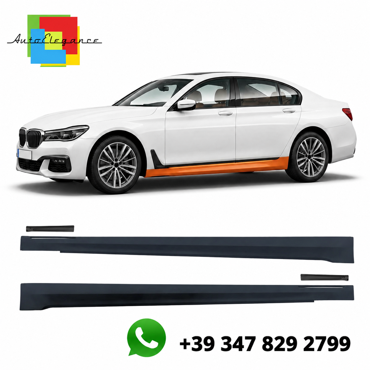 👉Minigonne Lunghe con Luce Ambiente adatte per BMW Serie 7 G12 2015-2022👈