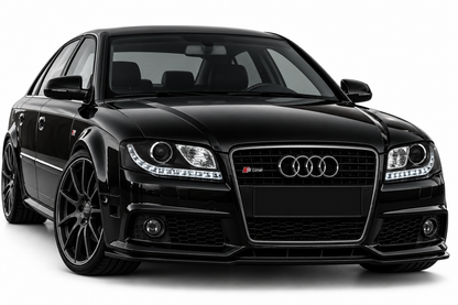 ART.10655 FARI ANTERIORI ADATTO PER AUDI A4 B7 11.04-03.08 NERO