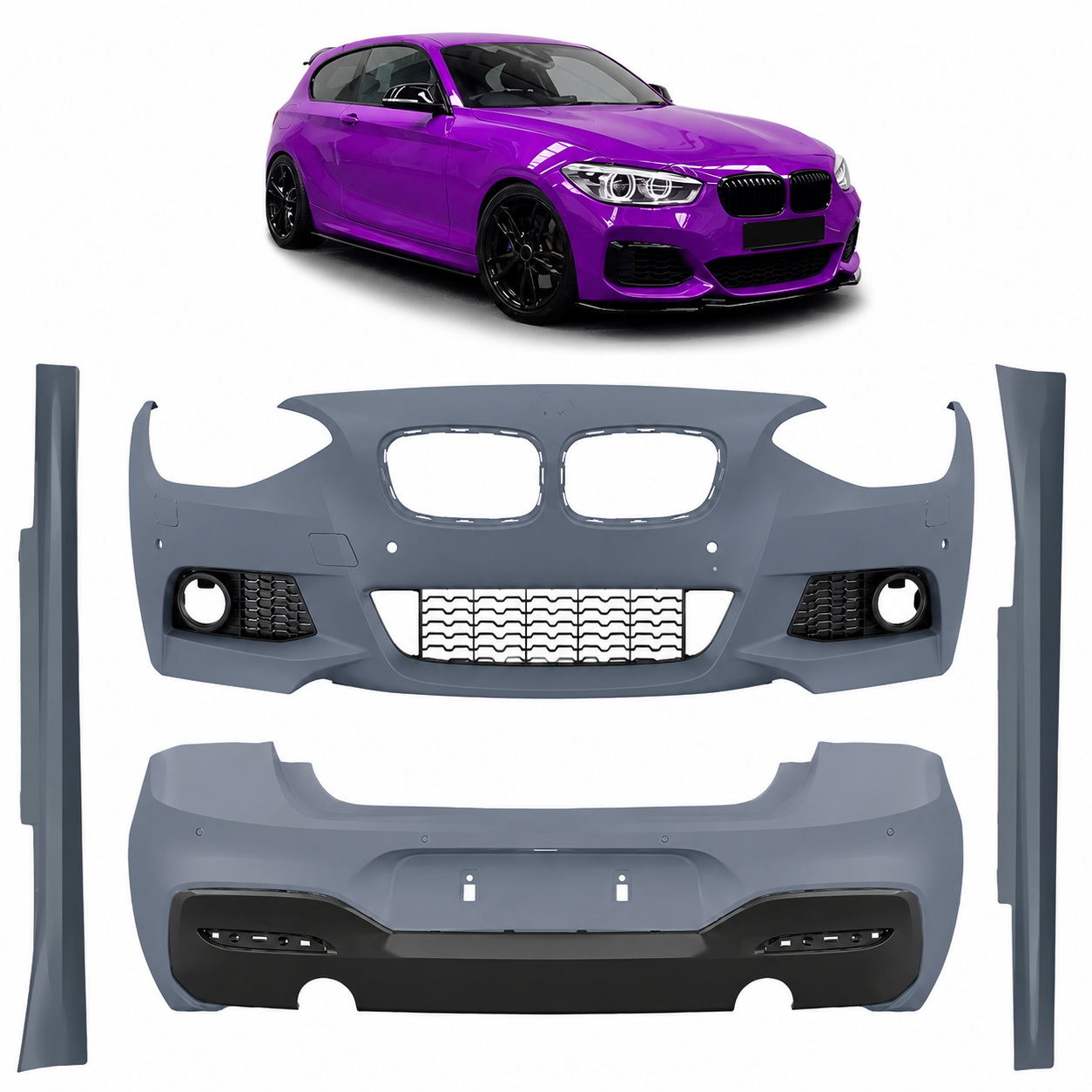 👉Bodykit PDC SRA adatto per BMW Serie 1 F21 Hatchback 2015-2019👈