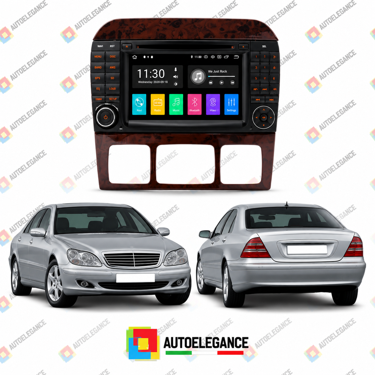 RADIO GPS ANDROID 10 ADATTO PER MERCEDES S W220 98-05