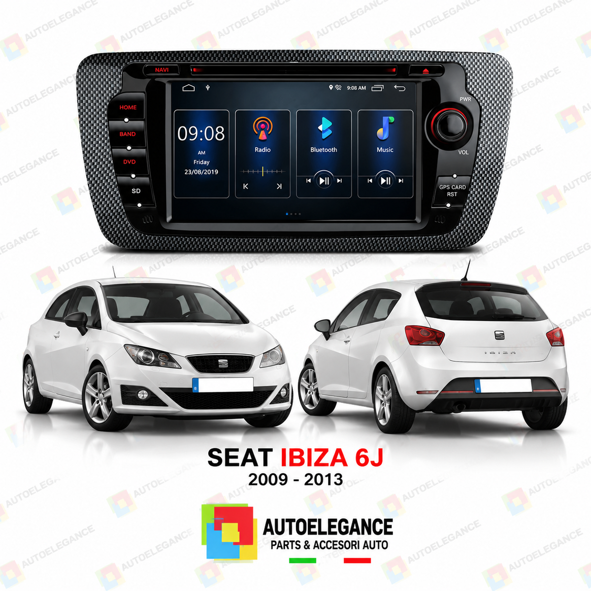 RADIO GPS ANDROID 11 ADATTO PER BIZA 6J 09-13 TOUCHSCREEN