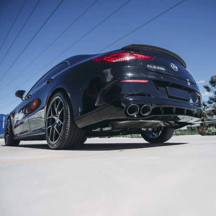 💫ART.6629 Diffusore Posteriore CLA35 AMG Look per Mercedes CLA 2019+ Nero Lucido💫