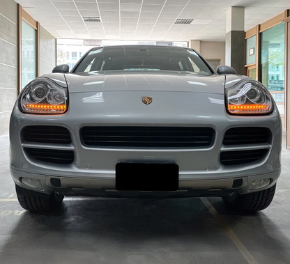 💫ART.4913 FARI ANTERIORI DAYLIGHT CHROME HID PER PORSCHE CAYENNE 2002-2006💫