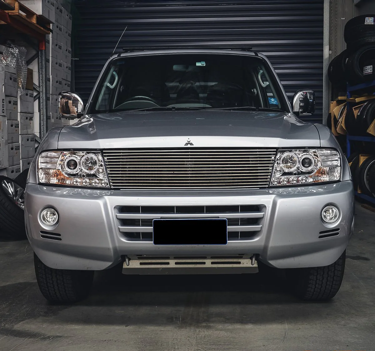 💫ART.6244 FARI OCCHI D'ANGELO CROMATI per MITSUBISHI PAJERO V60 2000-2006💫
