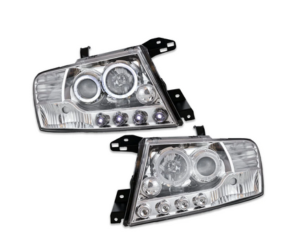 💫ART.6244 FARI OCCHI D'ANGELO CROMATI per MITSUBISHI PAJERO V60 2000-2006💫