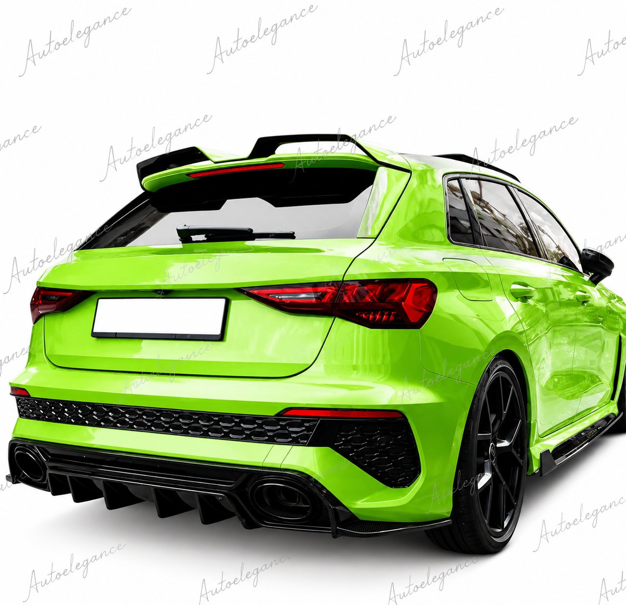 🔥SPOILER POSTERIORE PER TETTO AUDI A3 S3 RS3 8Y SPORTBACK 21-24 NERO LUCIDO🔥