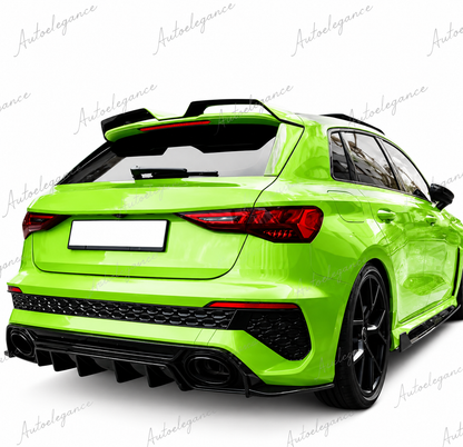 🔥SPOILER POSTERIORE PER TETTO AUDI A3 S3 RS3 8Y SPORTBACK 21-24 NERO LUCIDO🔥