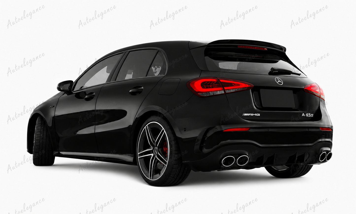 🔥ART.9973 SPOILER IN STILE AMG PER MERCEDES A A35 A45 W177 NERO LUCIDO 2018+🔥