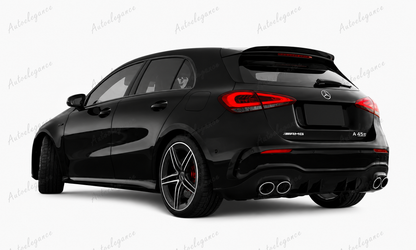 🔥ART.9973 SPOILER IN STILE AMG PER MERCEDES A A35 A45 W177 NERO LUCIDO 2018+🔥
