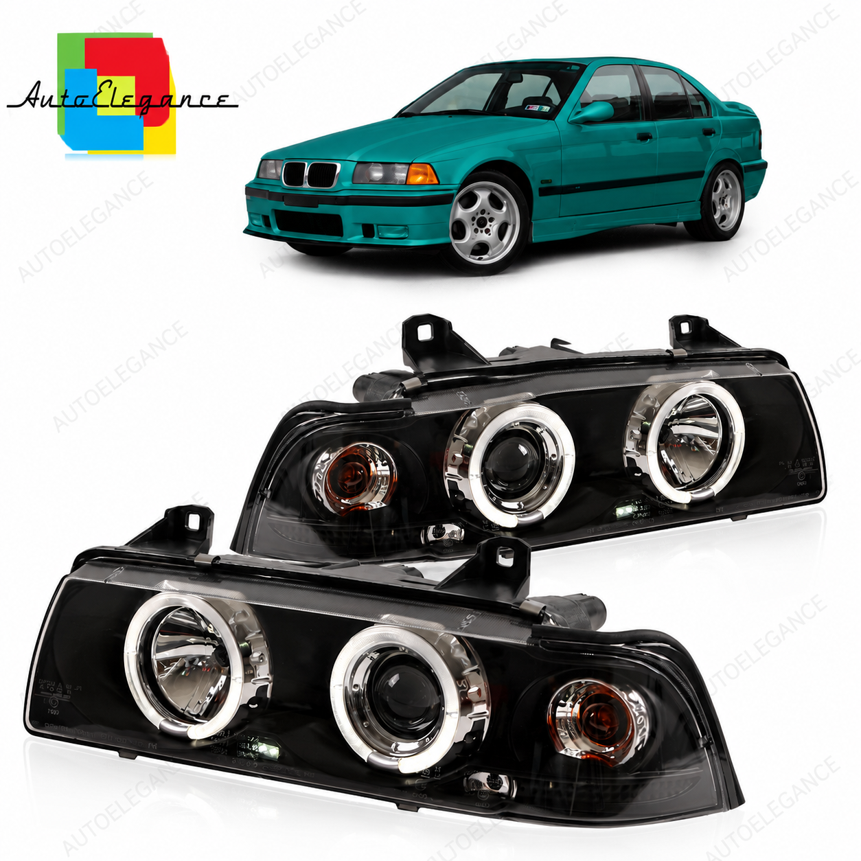 SPLITTER SUITABLE FOR VW GOLF 8 GTI GTD RLINE LOOK GLOSSY BLACK SPORTY DESIGN 