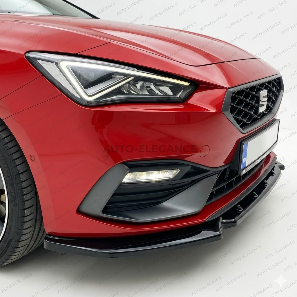 💫Splitter (3 pezzi) nero lucido per MK4 Pre-Facelift CUPRA ST 5 Porte 2020💫