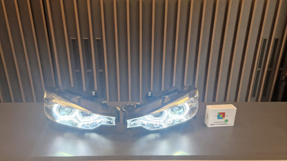 HEADLIGHTS SUITABLE FOR BMW 3 SERIES F30 F31 2015-2018 CHROME