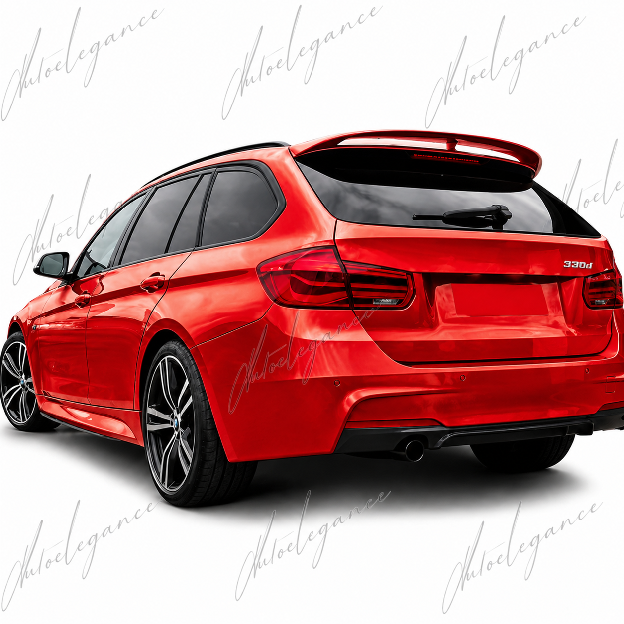 🔥ART.9729 SPOILER POSTERIORE PER TETTO BMW F31 NERO LUCIDO IN ABS / 2012-2018🔥