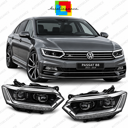 ART.10782 FARI ANTERIORI ADATTO PER VW PASSAT B8 14-19