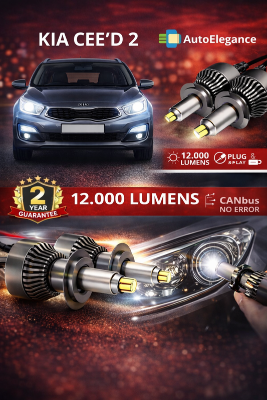 KIT LED per Kia Cee'd 2 ANABAGLIANTI H7 CANBUS Bianco 6500K 360 gradi