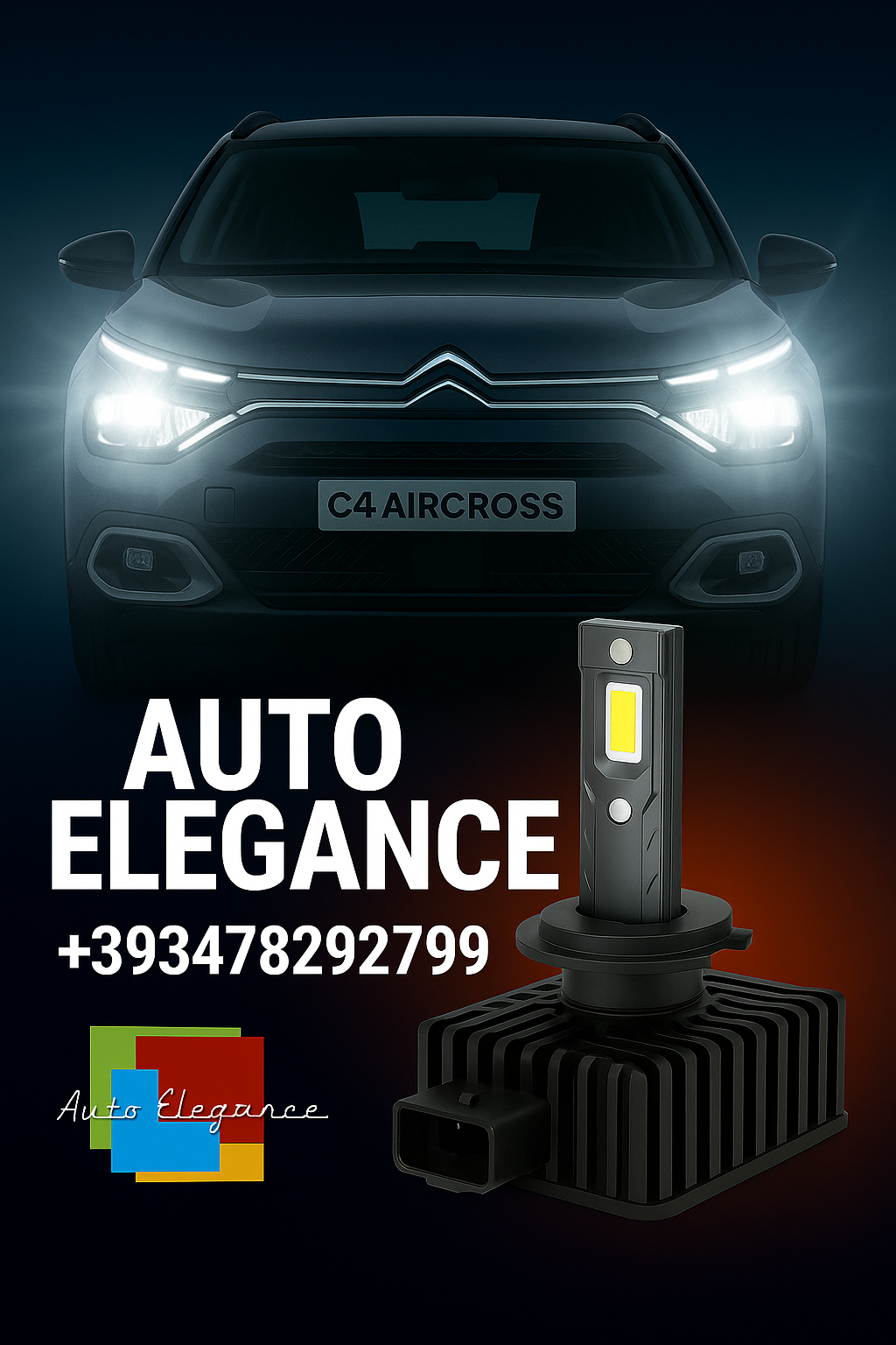 💕COPPIA LAMPADE D1S LED DA XENON A LED PER CITROEN C4 AIRCROSS💕