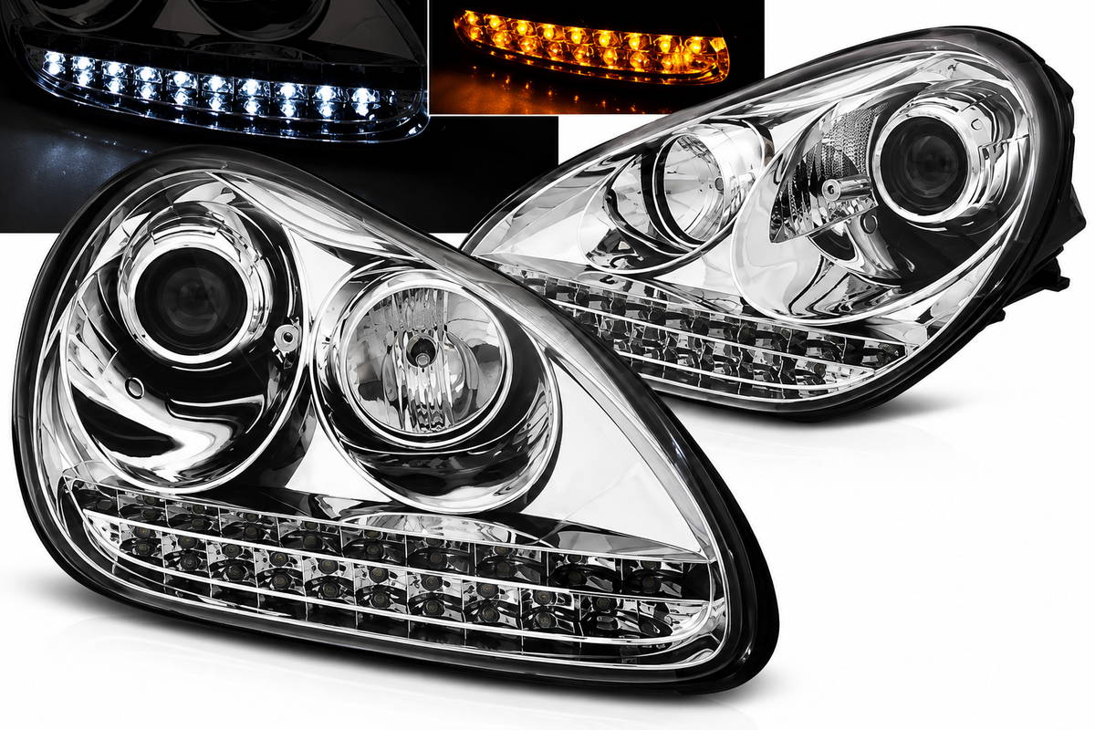 ART.10712 FARI ANTERIORI ADATTO PER PORSCHE CAYENNE 02-06