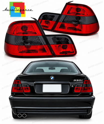 👉Fanali posteriori rossi fumé adatto per BMW E46 04.99-03.03 Coupé👈