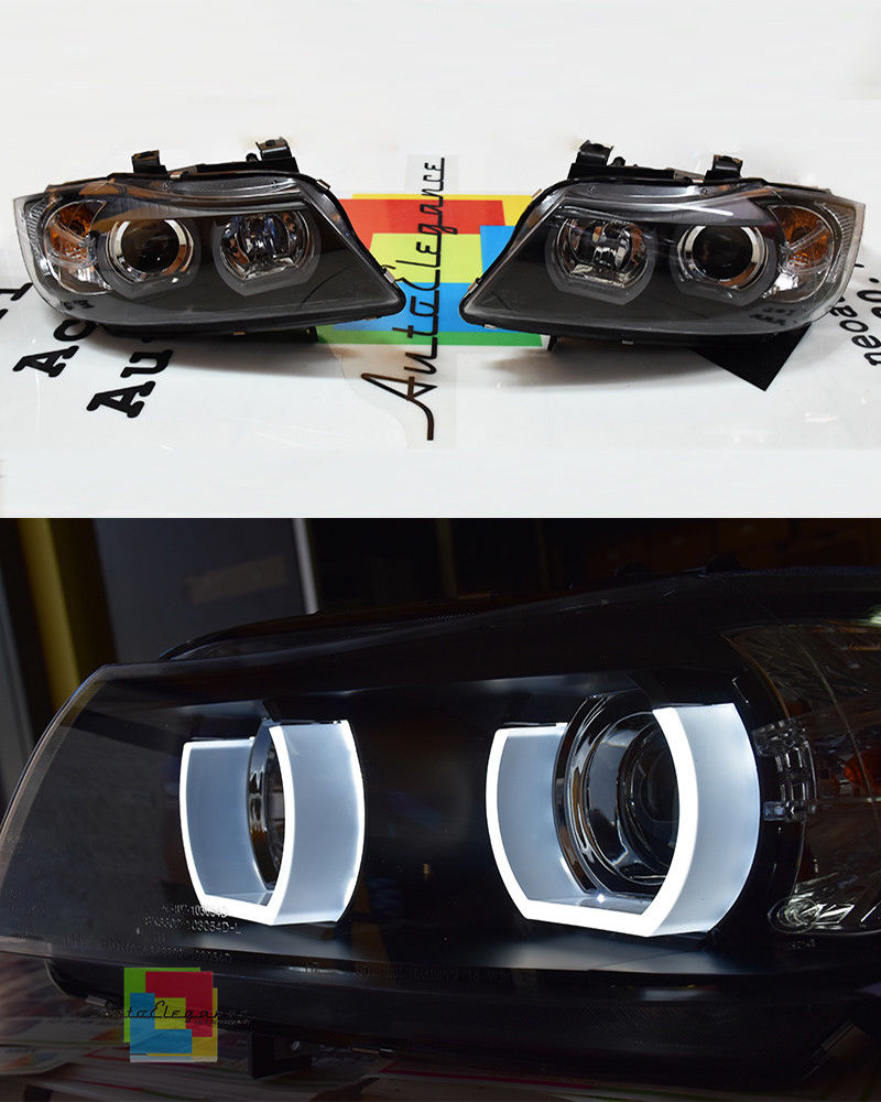 U-LED 3D Xenon Headlights suitable for BMW 3 Series E90 Limousine E91 Touring (03.2005-08 