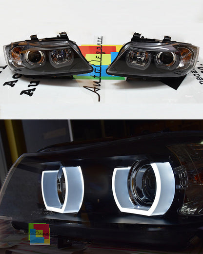 U-LED 3D Xenon Headlights suitable for BMW 3 Series E90 Limousine E91 Touring (03.2005-08 