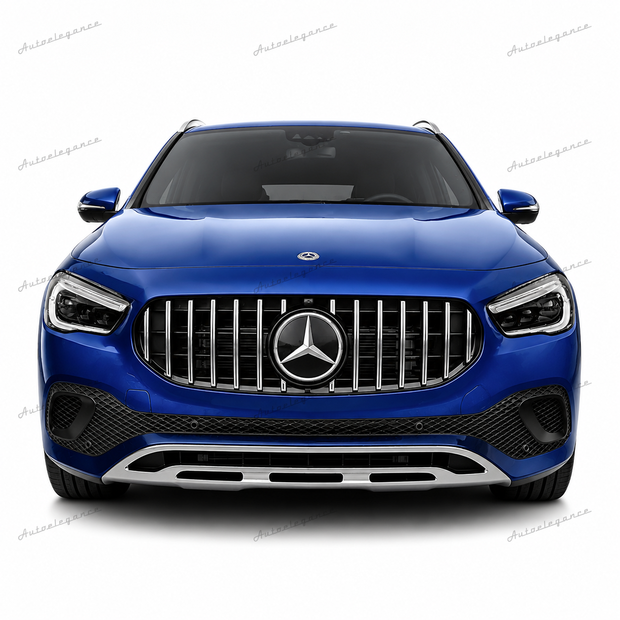 🔥ART.0450 GRIGLIA PER MERCEDES GLA H247 2020-2023 STANDARD LOOK GT CROMATA🔥