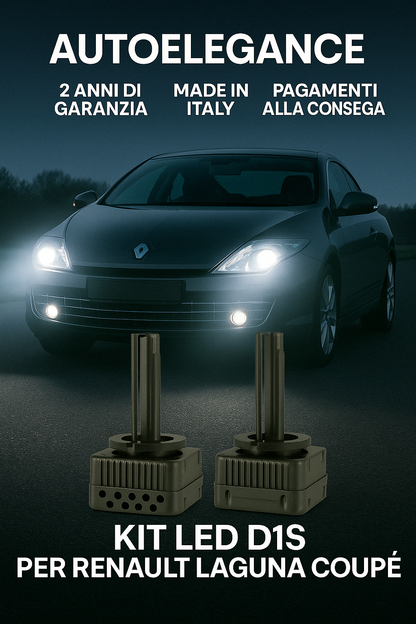 ⭐KIT XENON D1S 6000K ANABBAGLIANTI PER RENAULT LAGUNA – LUCE BIANCA POTENTE⭐