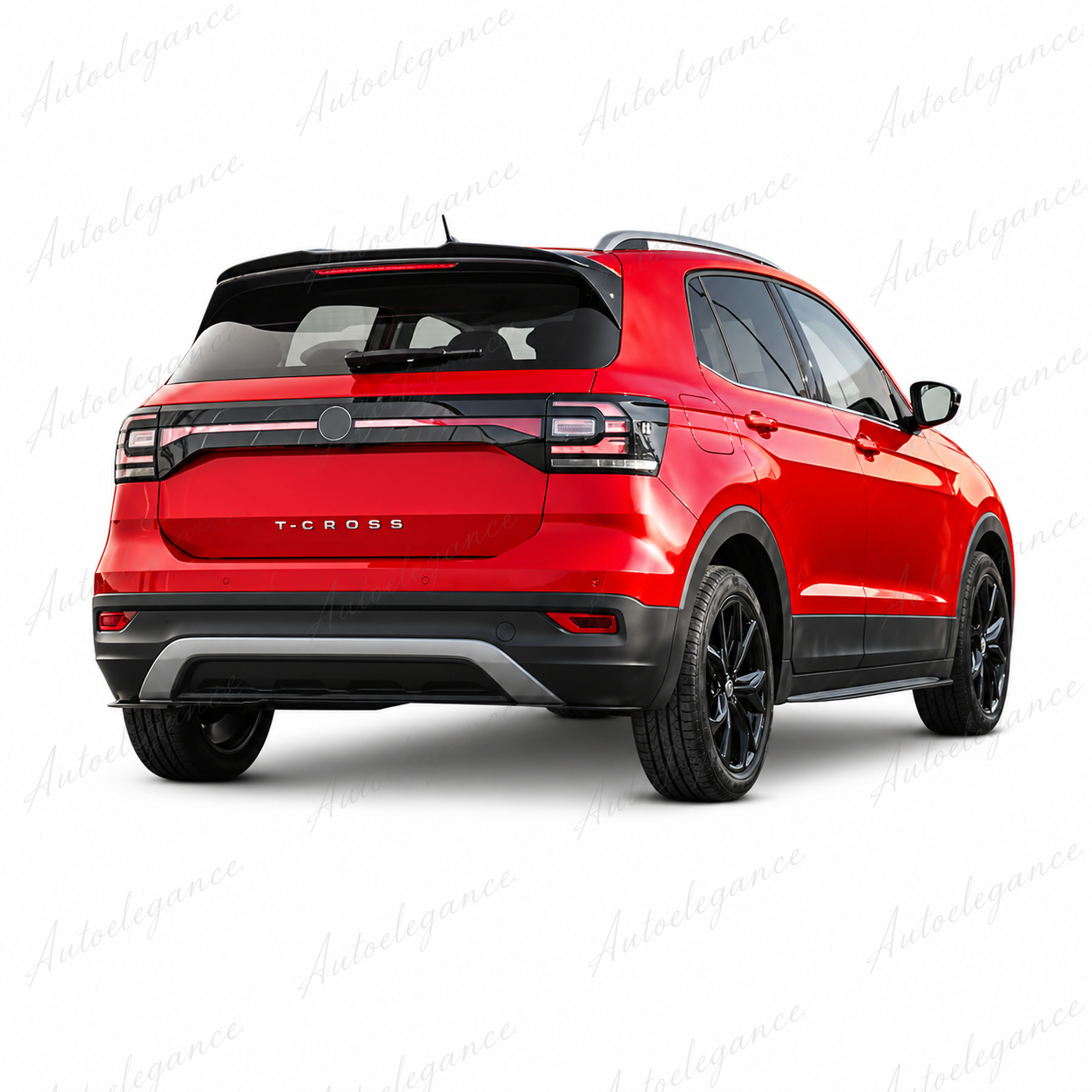 🔥ART.9731 SPOILER POSTERIORE PER TETTO VW T-CROSS IN ABS NERO LUCIDO / 2022+🔥