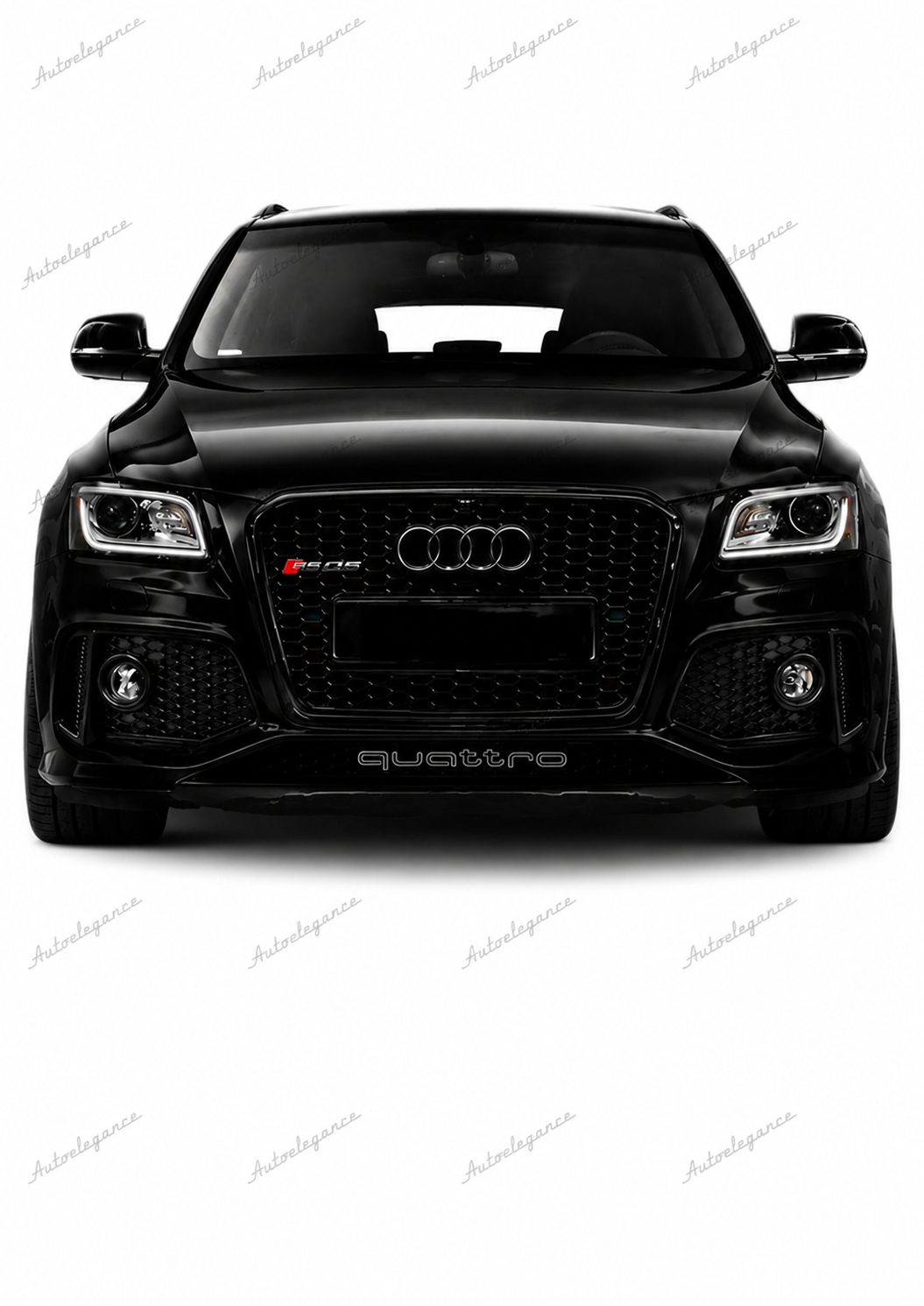 🔥ART.0592 GRIGLIA ADATTO PER AUDI Q5 8R 2012-2016 LOOK RSQ5 NERO LUCIDO🔥