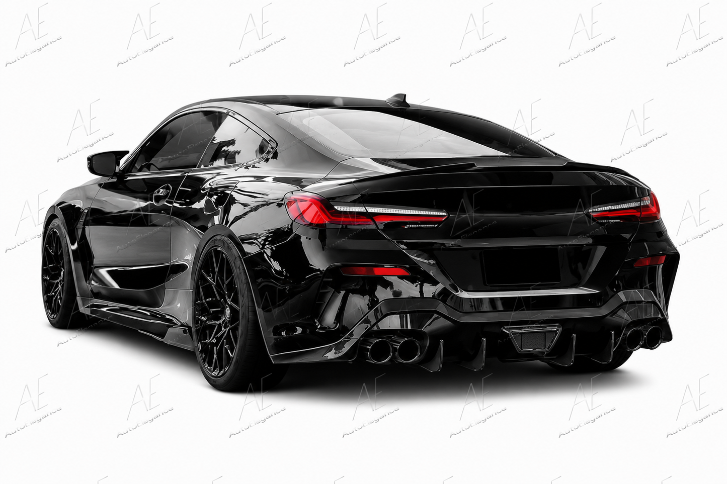 💕DIFFUSORI  BMW 8 Series G16 Gran Coupe 840i M850i M-Sport 18-23 NERO LUCIDO 💕