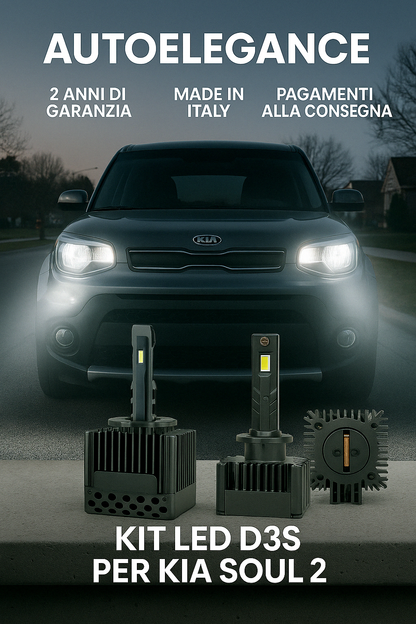 ⭐KIT XENON D3S 6000K ANABBAGLIANTI PER KIA SOUL 2 – LUCE BIANCA POTENTE⭐