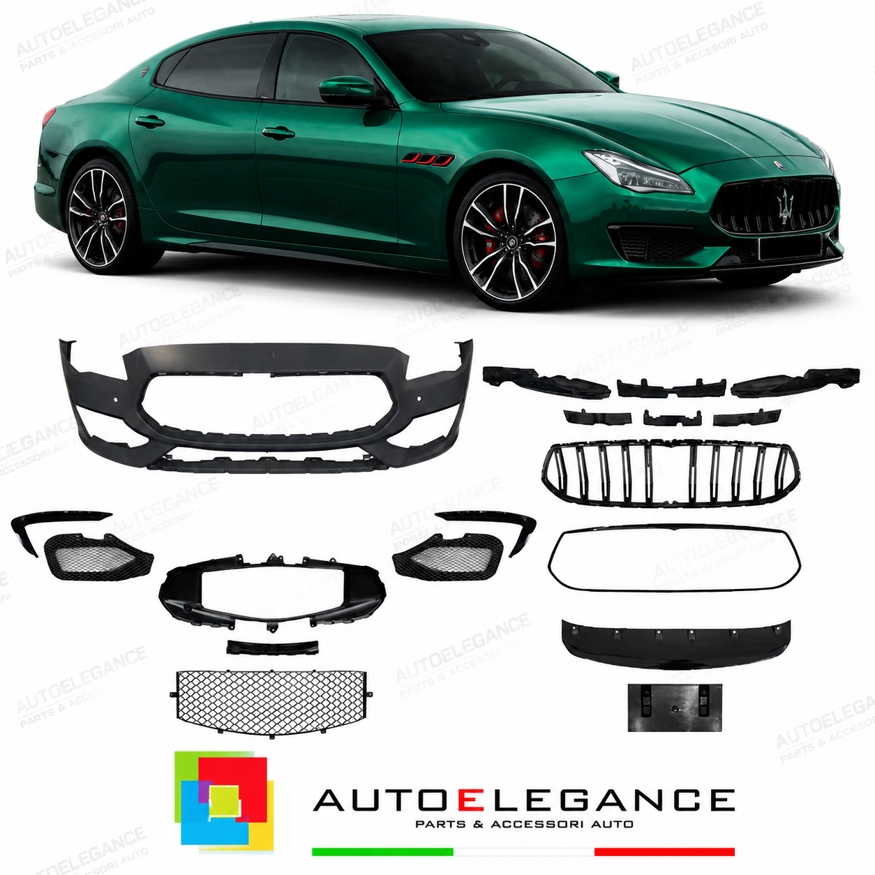 PARAURTI ANTERIORE MASERATI QUATTROPORTE 13- LOOK TROFEO