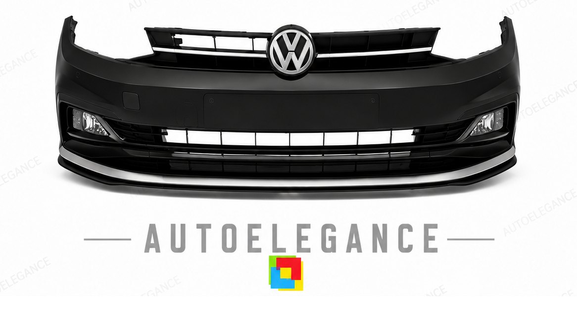 💕PARAURTI ANTERIORE VOLKSWAGEN VW POLO 17-21 LOOK R LINE💕