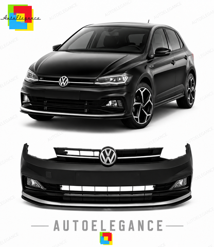 💕PARAURTI ANTERIORE VOLKSWAGEN VW POLO 17-21 LOOK R LINE💕