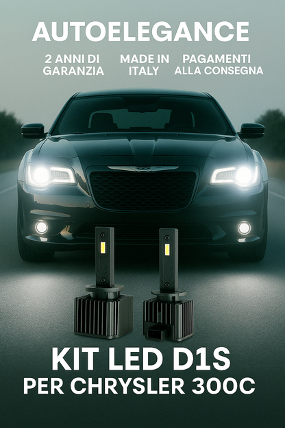 ⭐KIT XENON D1S 6000K ANABBAGLIANTI PER CHRYSLER 300C – LUCE BIANCA POTENTE⭐