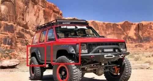 🔥2242 PARAFANGHI ADATTO PER GRAND CHEROKEE XJ 1984-2000 GREZZO (8 PEZZI)🔥