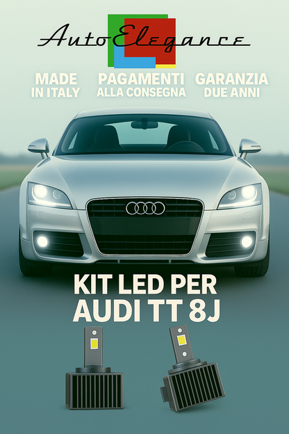 🔥KIT LED D1S 6000K BIANCO Anabbaglianti per Audi TT 8J 🔥