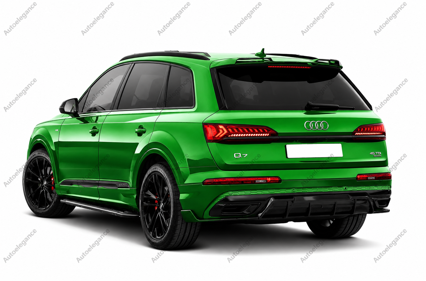 🔥ART.9924 DIFFUSORE POSTERIORE PER AUDI Q7 S LINE 2020+ NERO LUCIDO🔥