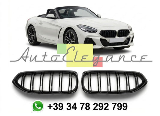 💫Griglia anteriore nera lucida a doppia linea per BMW Z4 (G29) 2018-2024💫