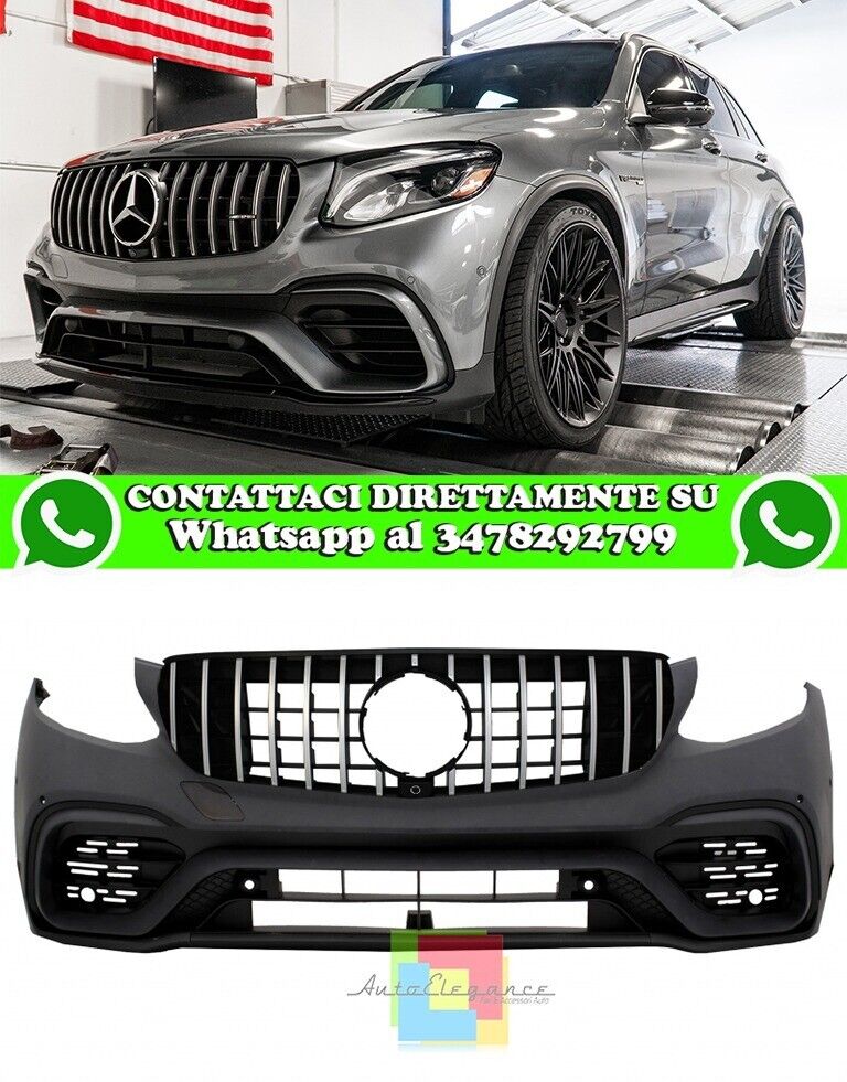 Front Bumper Suitable for Mercedes GLC X253 SUV GLC Coupe C253 (2015-2019)