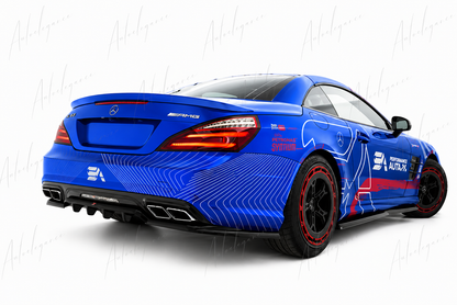 🔥ART.9693 SPLITTER POSTERIORE PER MERCEDES-BENZ SL 63 AMG R231🔥