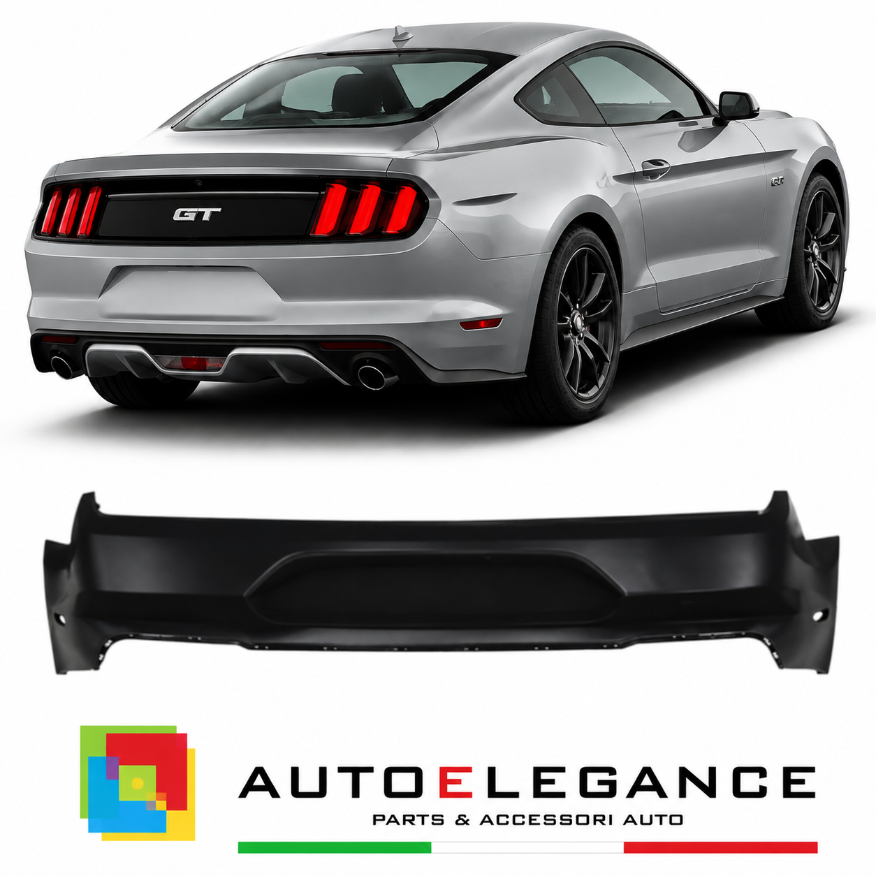 PARAURTI POSTERIORE FORD MUSTANG 15-23 LOOK GT500