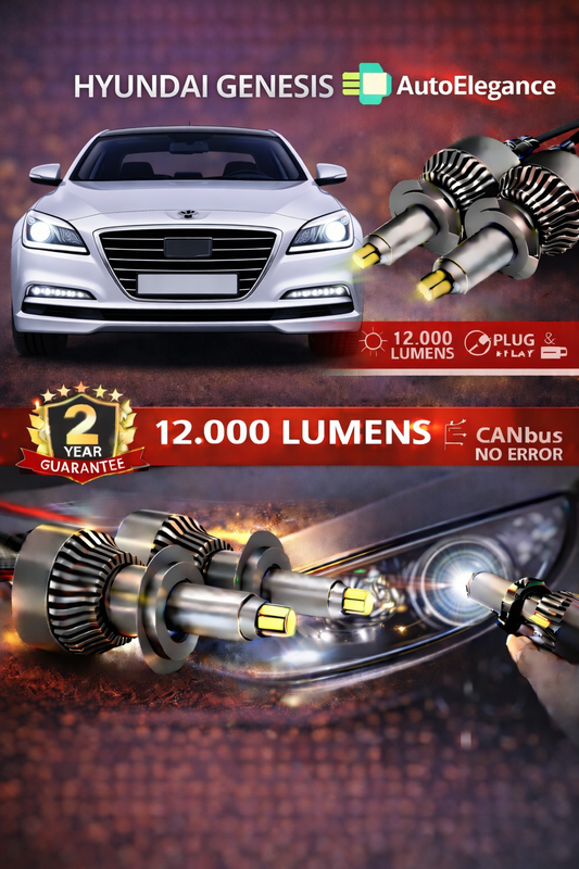 KIT LED HYUNDAI GENESIS ANABAGLIANTI H7 CANBUS Bianco 6500K 360 gradi
