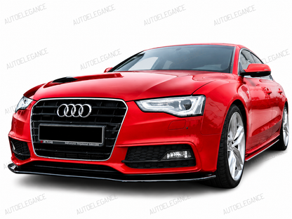 💕ART. 0888 SPLITTER AUDI A5 8T 2011-2016 S-LINE S5 NERO LUCIDO💕