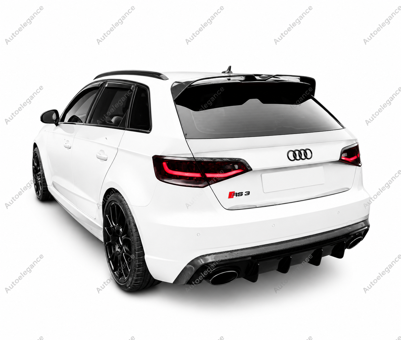 🔥ART.9883 SPOILER IN FIBRA DI CARBONIO PER AUDI A3 S3 RS3 8V SPORTBACK 13-20🔥