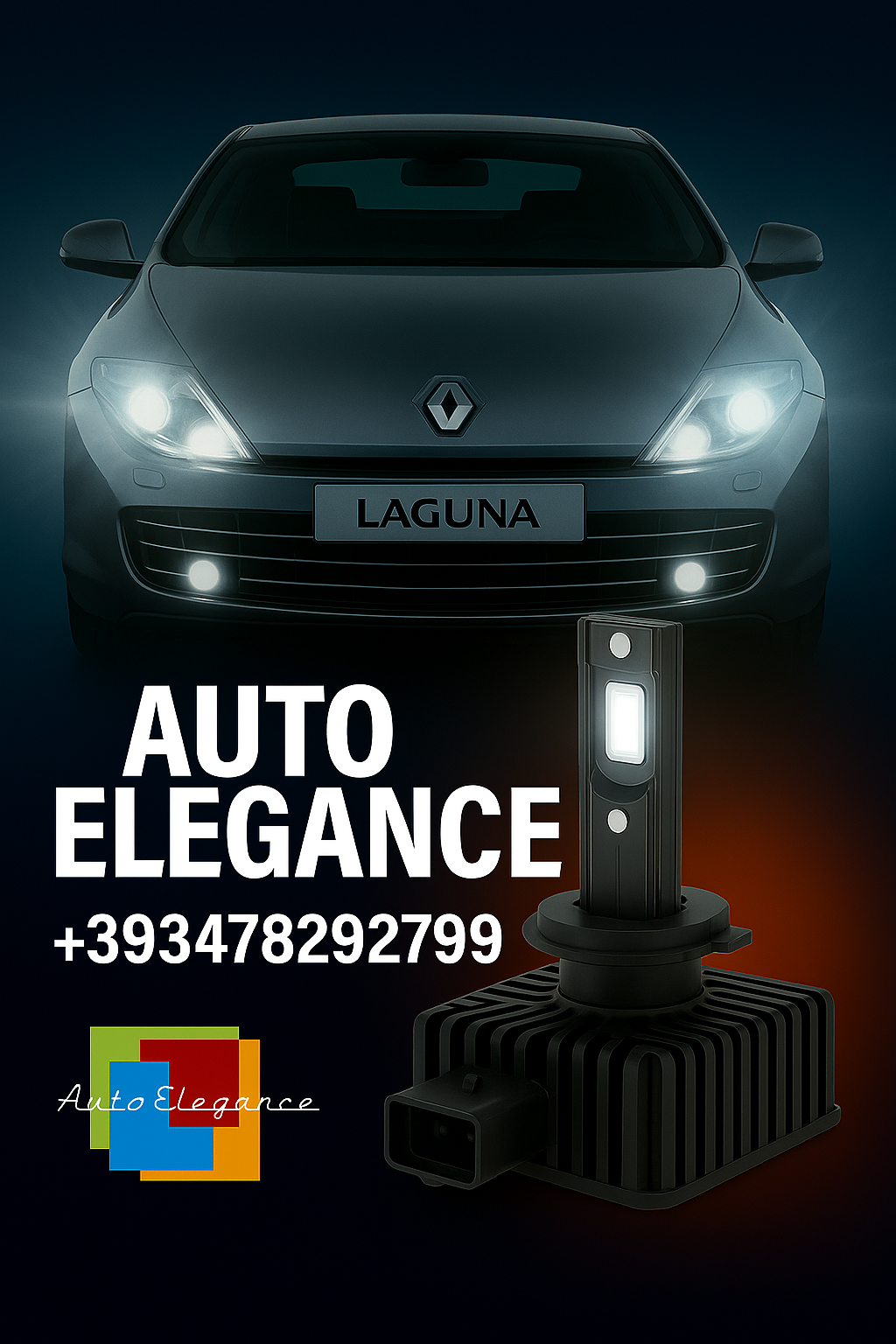 💕COPPIA LAMPADE D1S LED DA XENON A LED PER  RENAULT LAGUNA COUPE💕