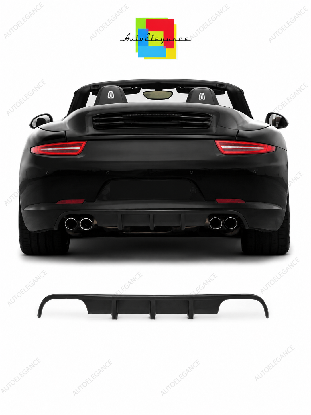 👉Diffusore Posteriore Porsche 911 991 GFK / ABS Rinforzato Sportivo👈