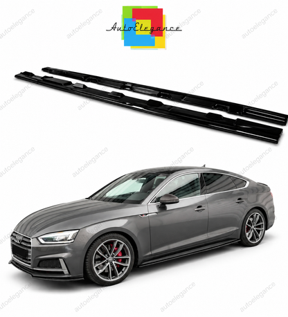 💕Sotto minigonne  adatto per  Audi A5 F5 S Line nero lucido 💕