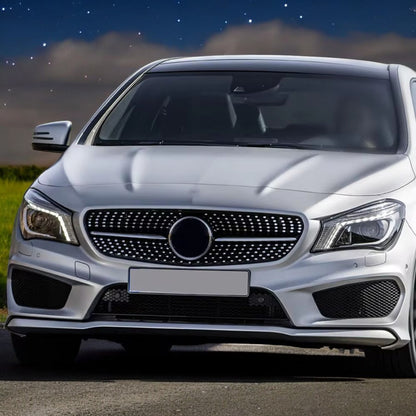 💎Griglia adatta per Mercedes C117 CLASSE CLA DIAMANT NERO LUCIDO💎